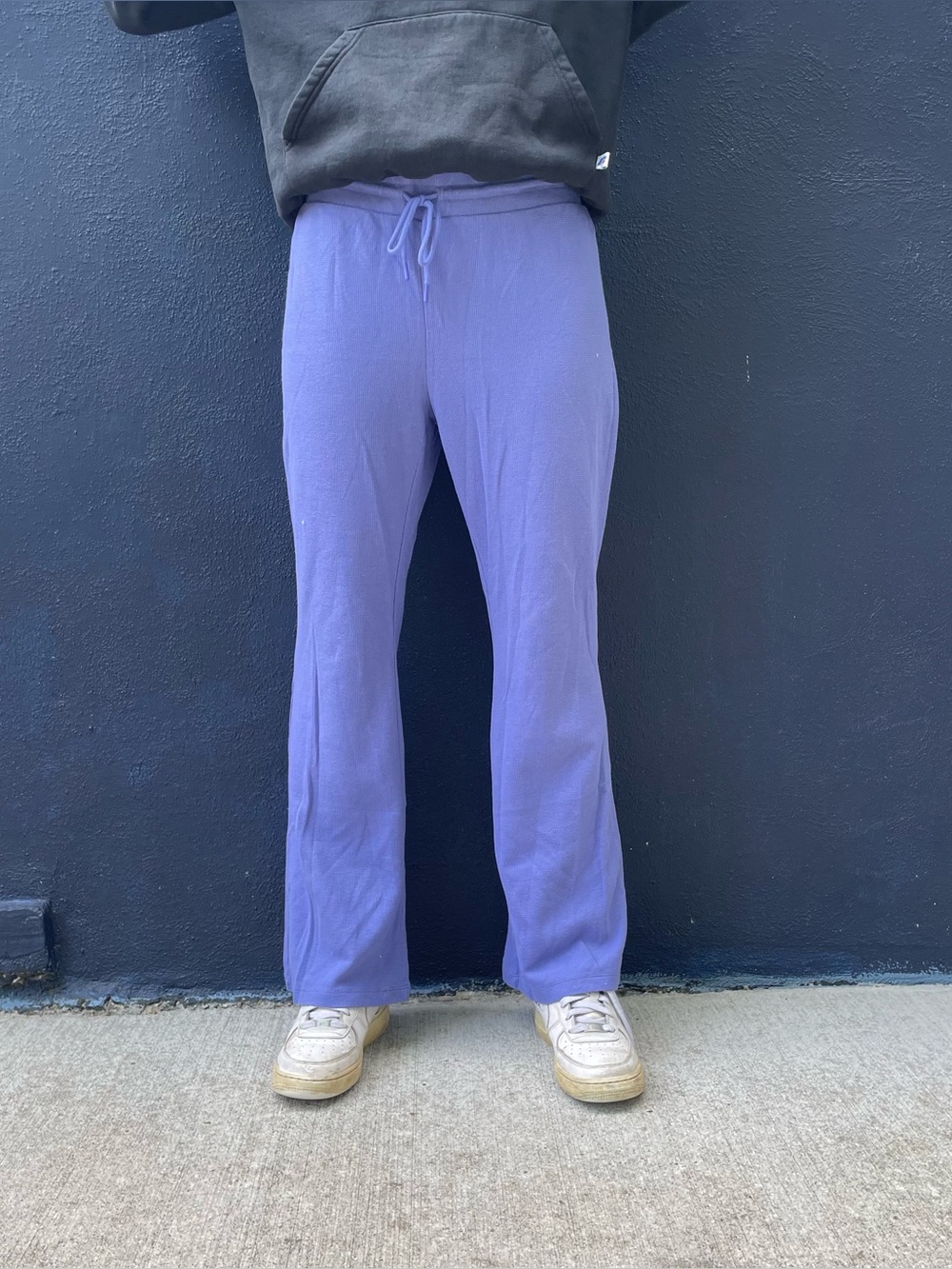 Purple Aritzia Sunday Best baby waffle pants size large